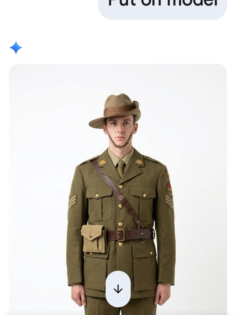 Vtg Akubra Tan Classic Slouch Military   Hat